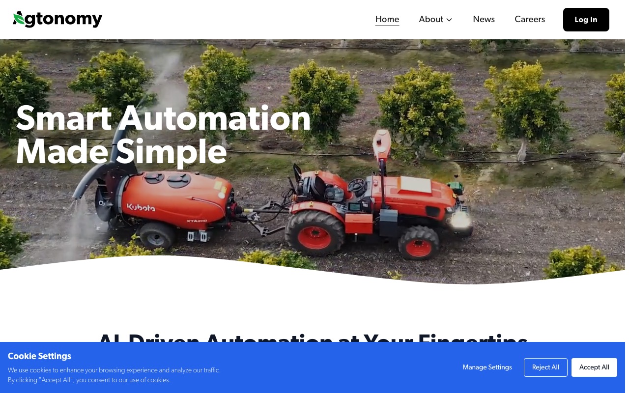 Agtonomy トラクター自律走行ソフトウェア