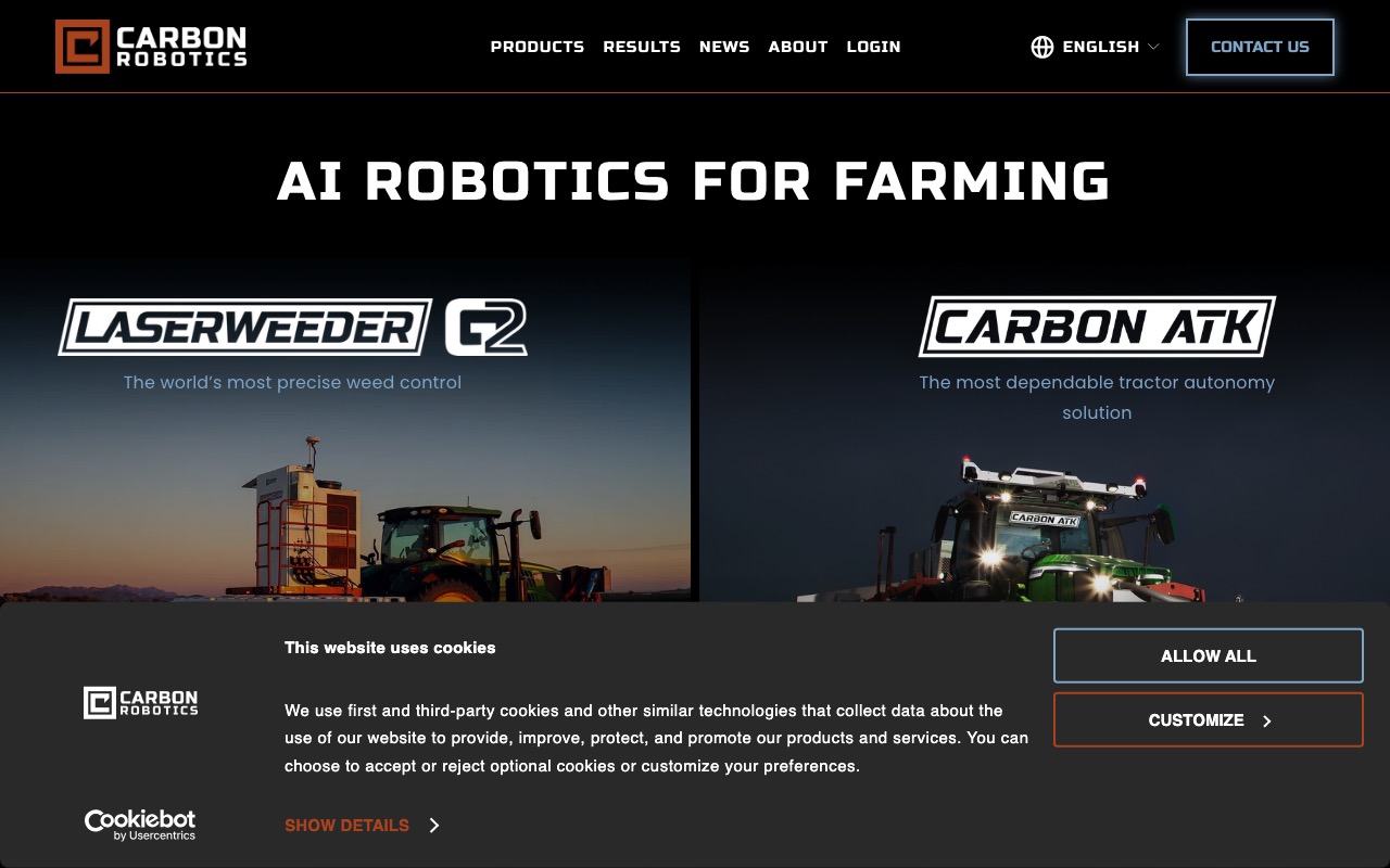 Carbon Robotics LaserWeeder レーザー除草ロボット