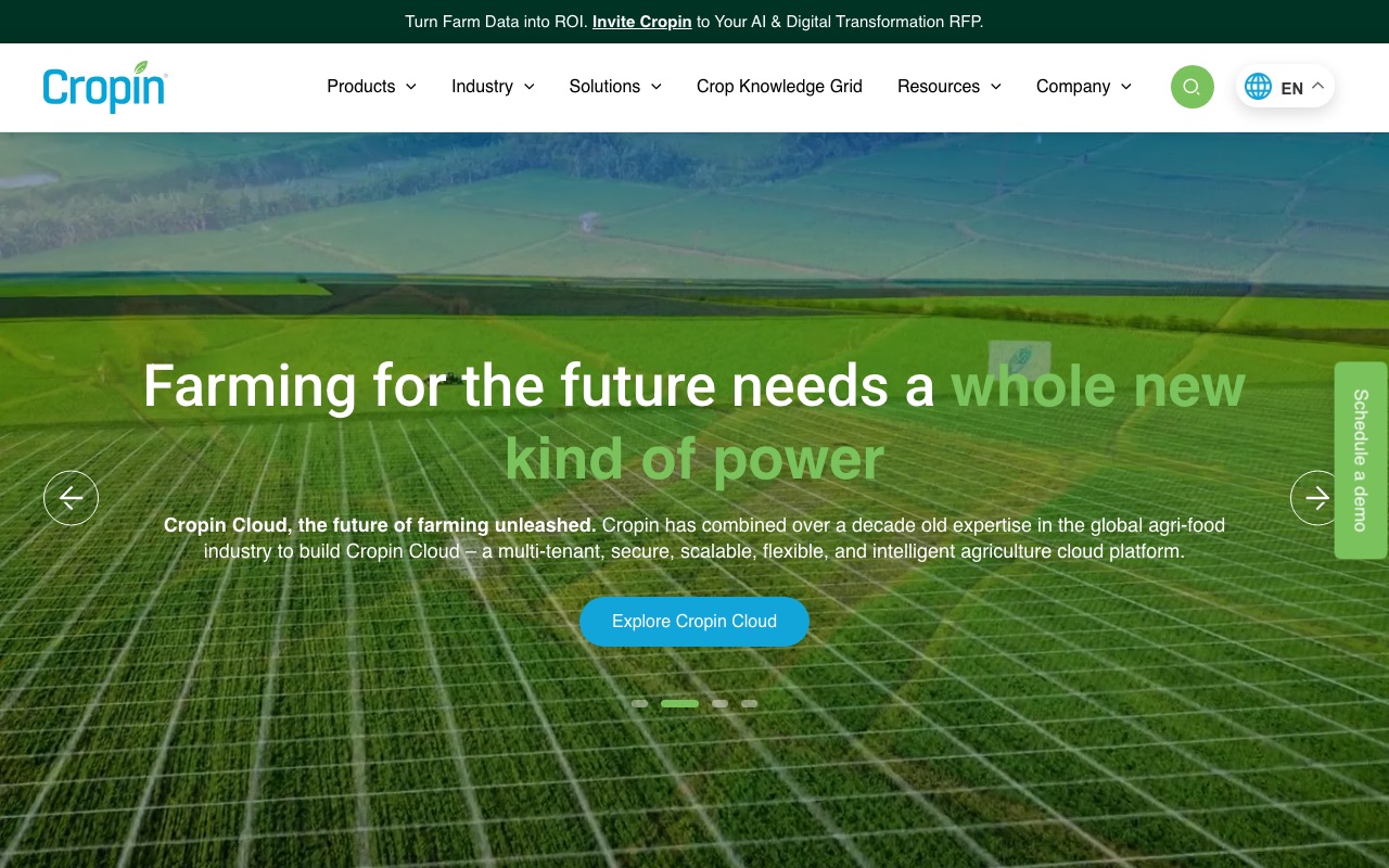 Cropin AIクラウド農業プラットフォーム