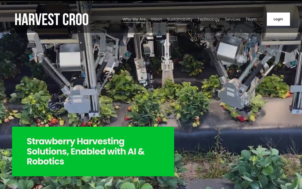 Harvest CROO Robotics いちご収穫ロボット