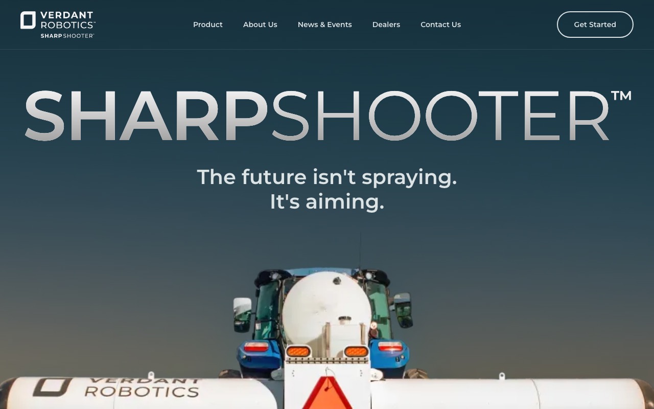 Verdant Robotics SharpShooter 精密散布ロボット