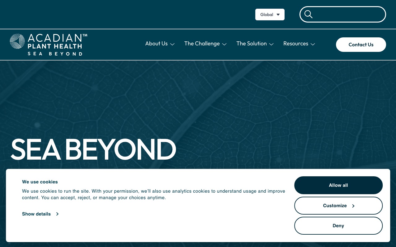 Acadian Plant Health公式サイト