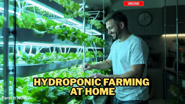 Hydroponic Farming at Home: Step-by-Step Beginner’s Guide to Growing Without Soil