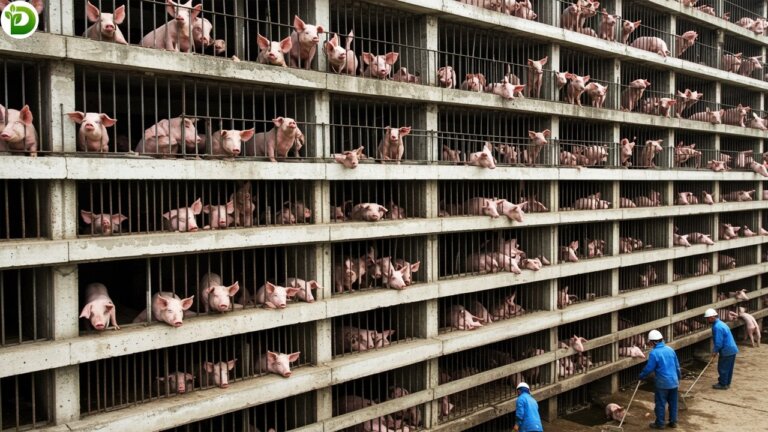 High-rise Pig Farming - A New Look Inside China's Vertical Farms | China Pig Farm