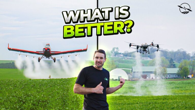 Future of agricultural spraying: Spray Drones or Airplanes?