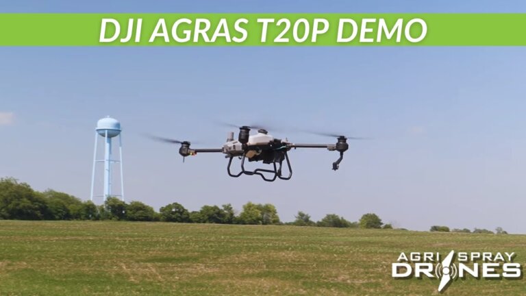DJI Agras T20P Spot Spraying Demo | Agri Spray Drones