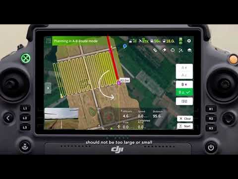 DJI Agras T100 Tutorial: How to Use A-B Operation Mode (FAA Part 107, FAA Part 137)