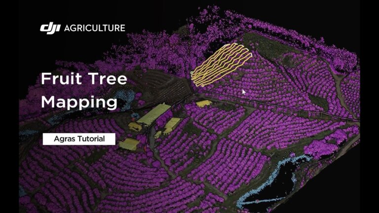 Fruit Tree Mapping with DJI Agriculture Drones | Agras Tutorial T50&25