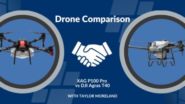 XAG P100 ProとDJI Agras T40の比較｜農業ドローンの性能と運用の違い