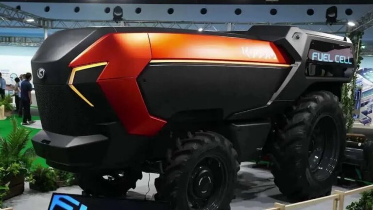 Japan unveils ‘world’s first’ hydrogen-powered driverless tractor to tackle labor shortage
