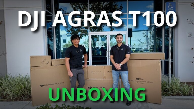 DJI Agras T100 Unboxing | DJI's Biggest Sprayer Drone