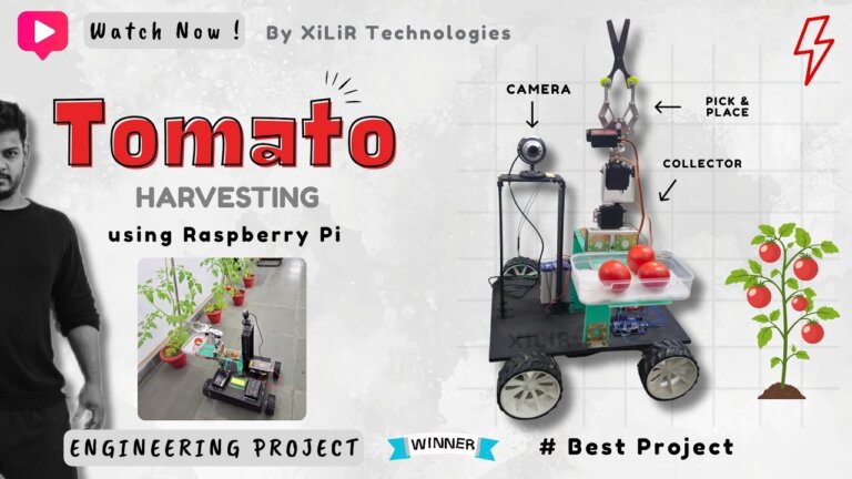 🍅 Tomato Harvesting Robot using Raspberry Pi | AI Smart Farming Project